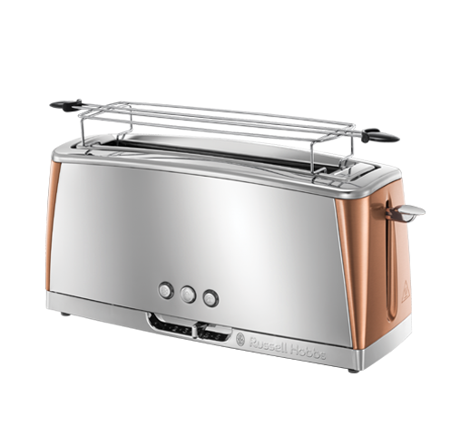 Luna Copper Accents 2 Slice Long Slot Toaster